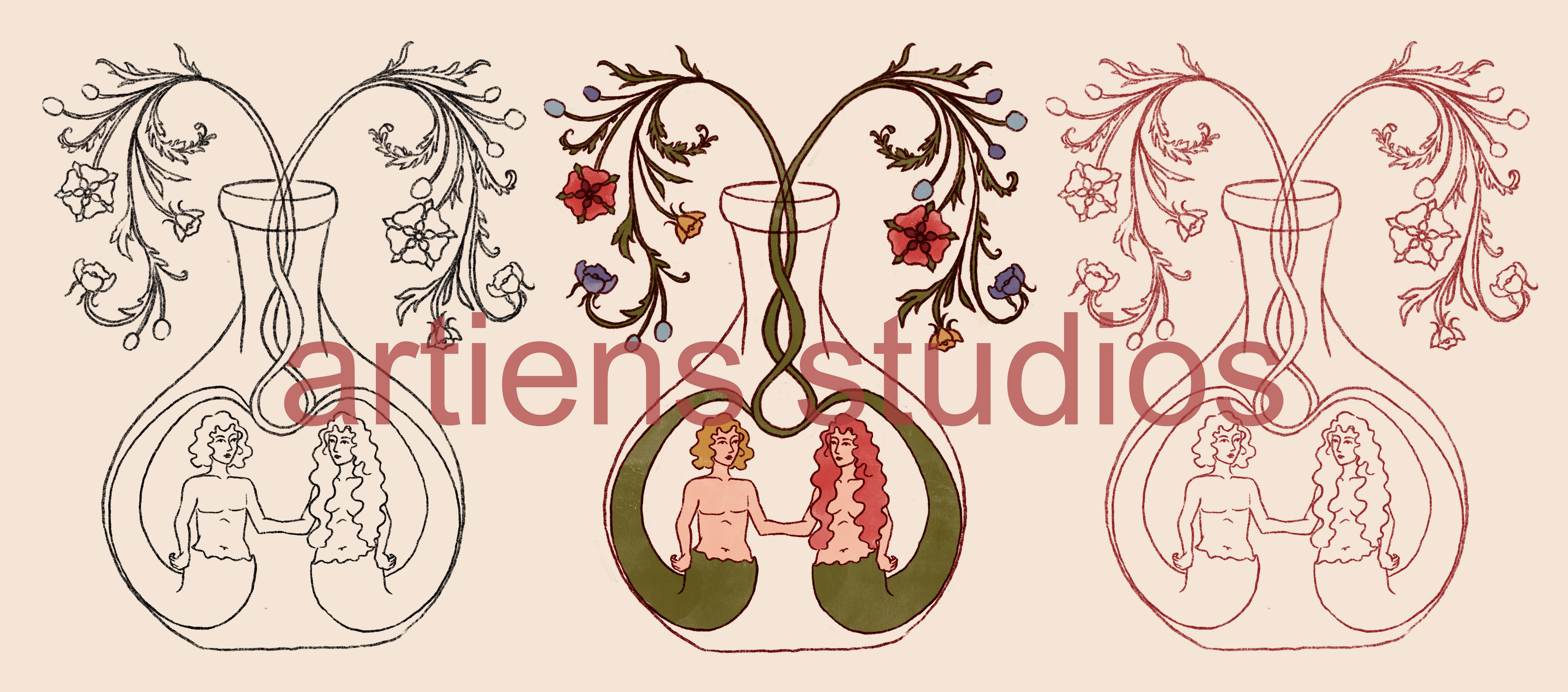 The Lovers Temporary Tattoo