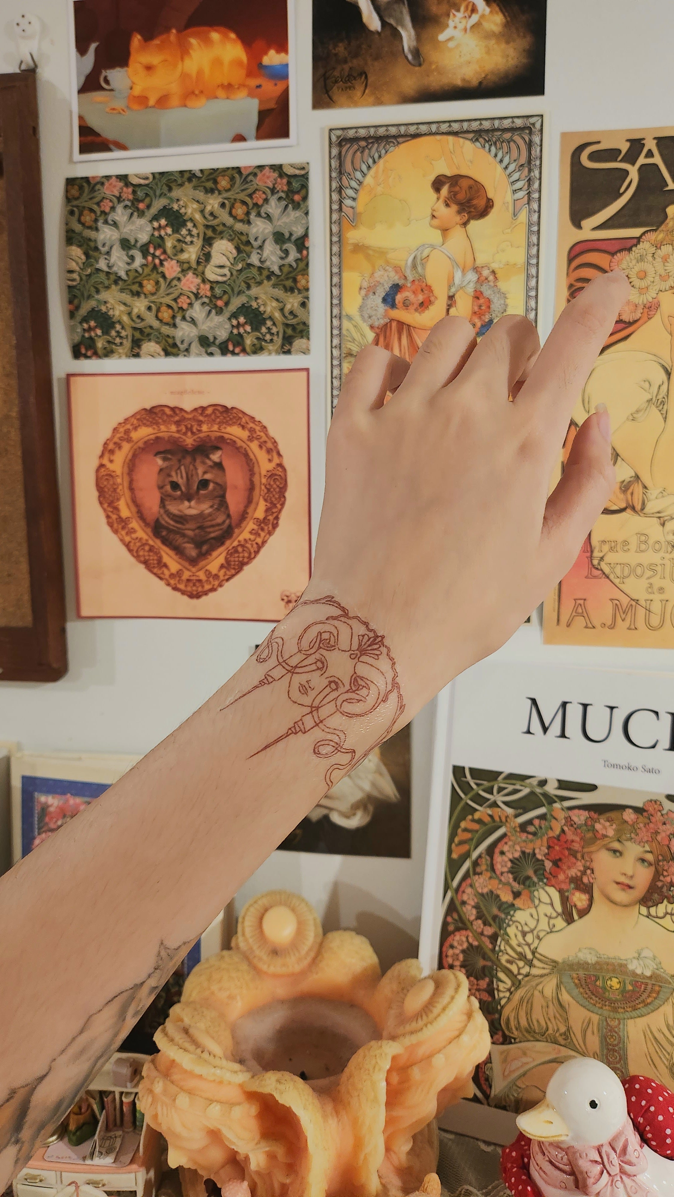 In Vitam Aeternam Skouria Temporary Tattoo