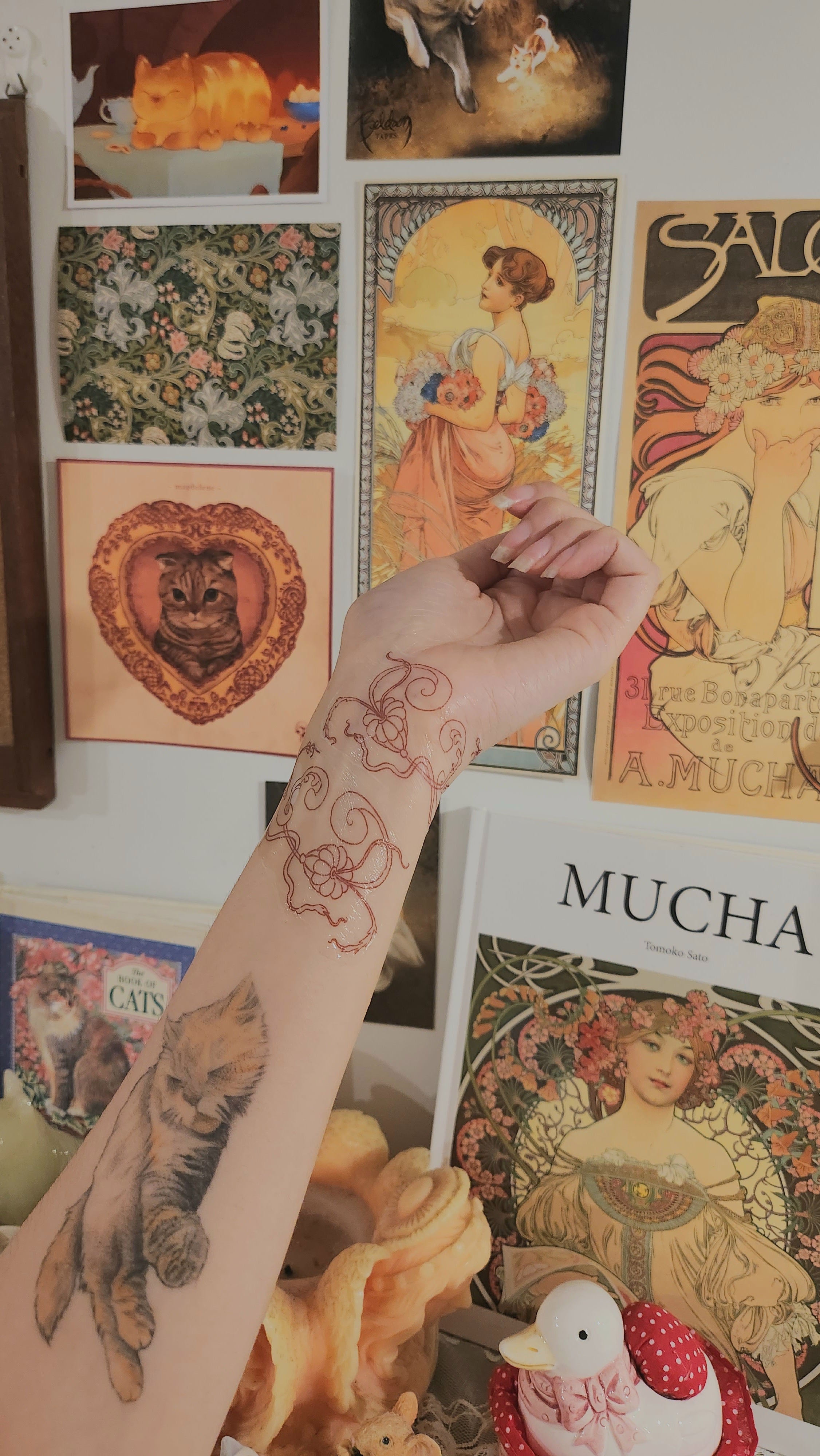 In Vitam Aeternam Skouria Temporary Tattoo