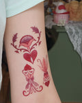 Objects of Affection Heart Plant Temporary Tattoo