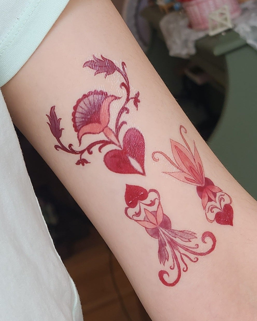 Objects of Affection Heart Plant Temporary Tattoo