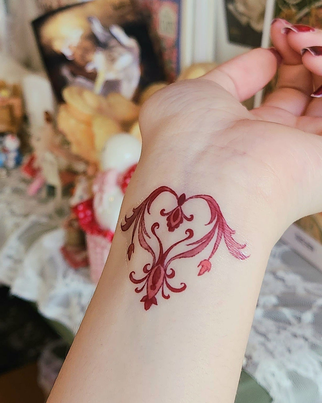 Objects of Affection Plant Chandelier Temporary Tattoo