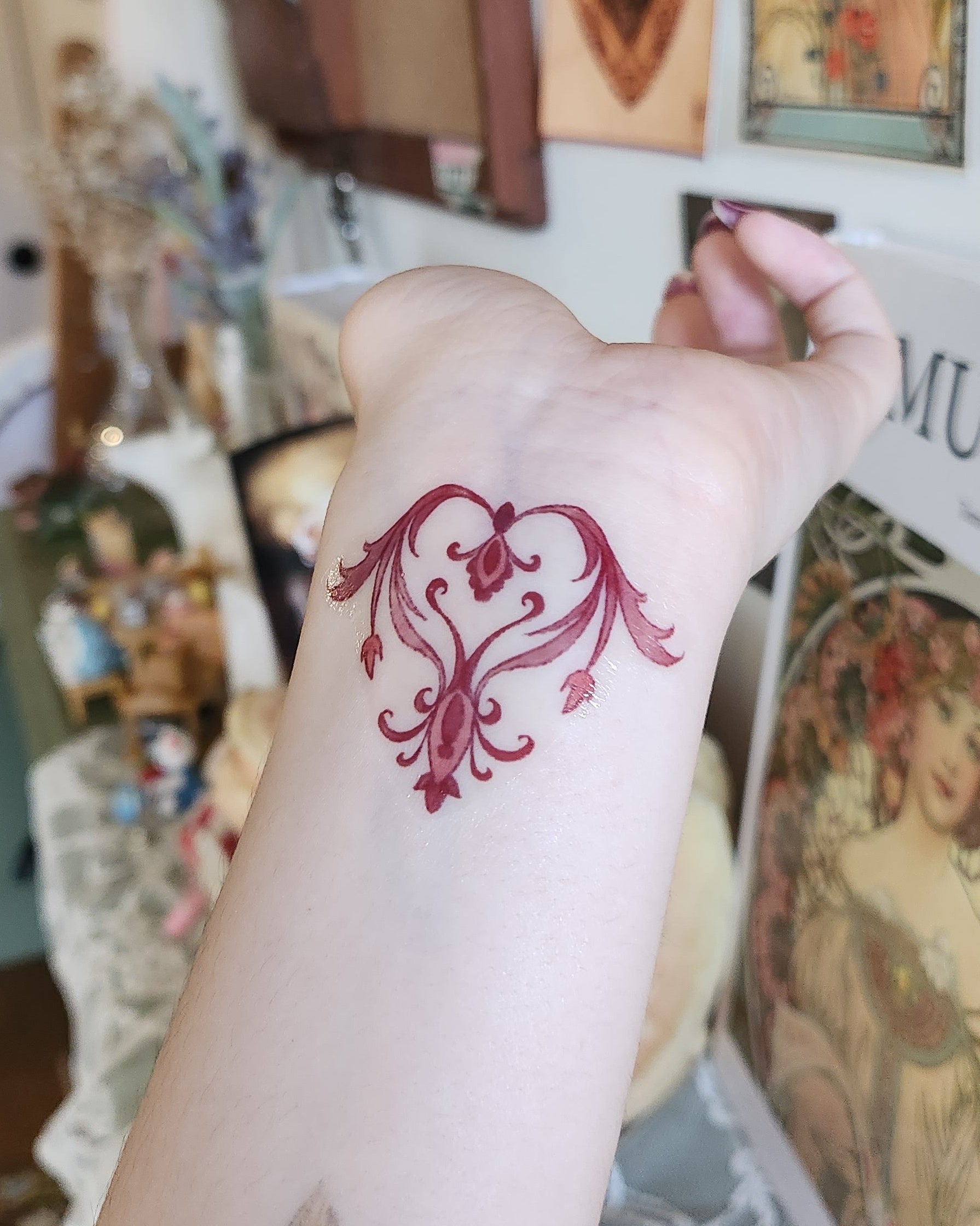 Objects of Affection Plant Chandelier Temporary Tattoo