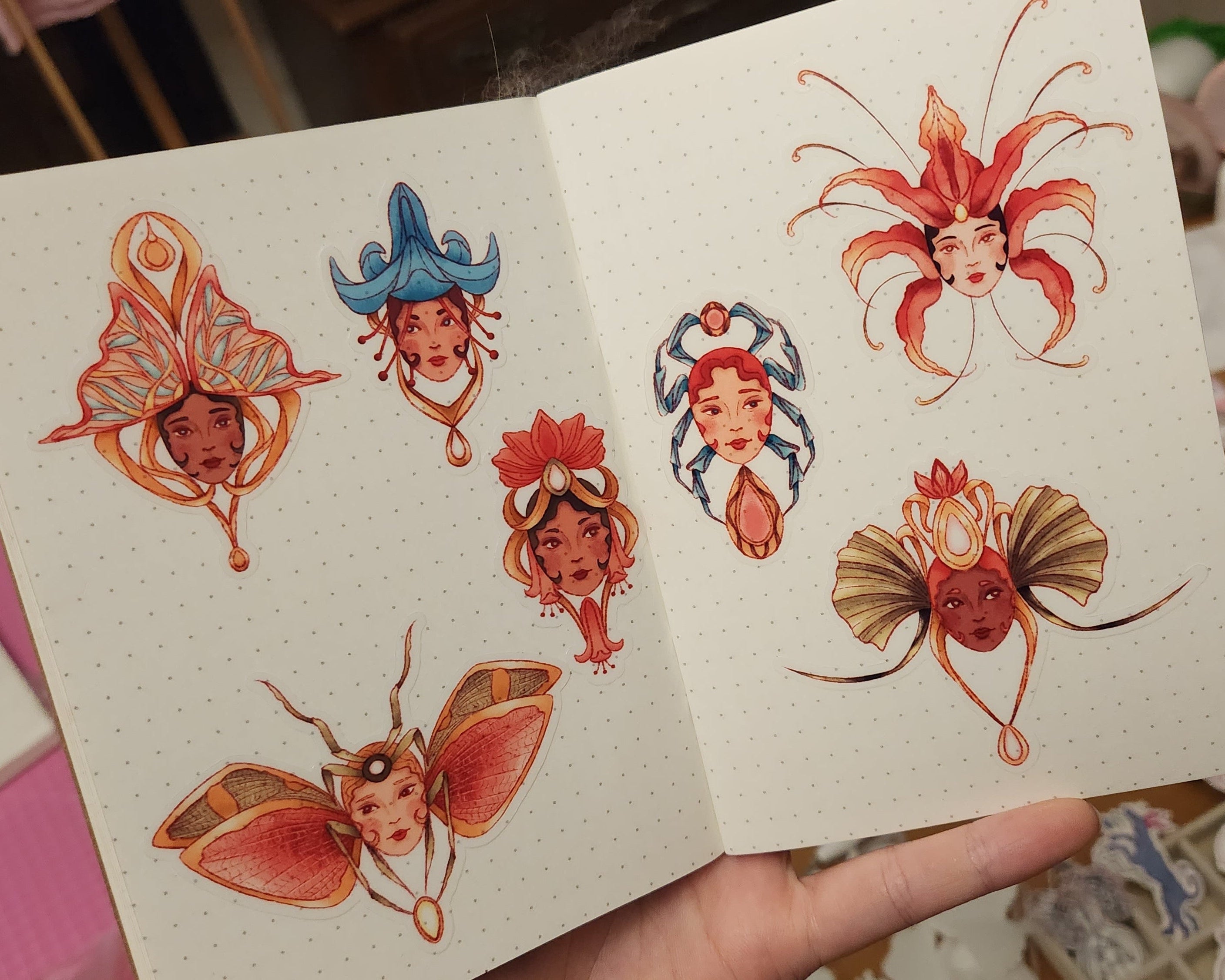 Revenir de Nouveau Transparent Stickers