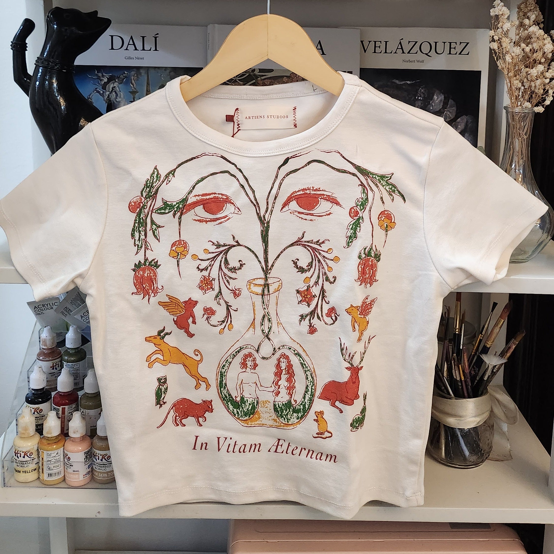 In Vitam Aeternam Full Color Crop Top