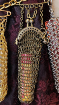 Odelia Chainmaille Lipstick Case with Clasp