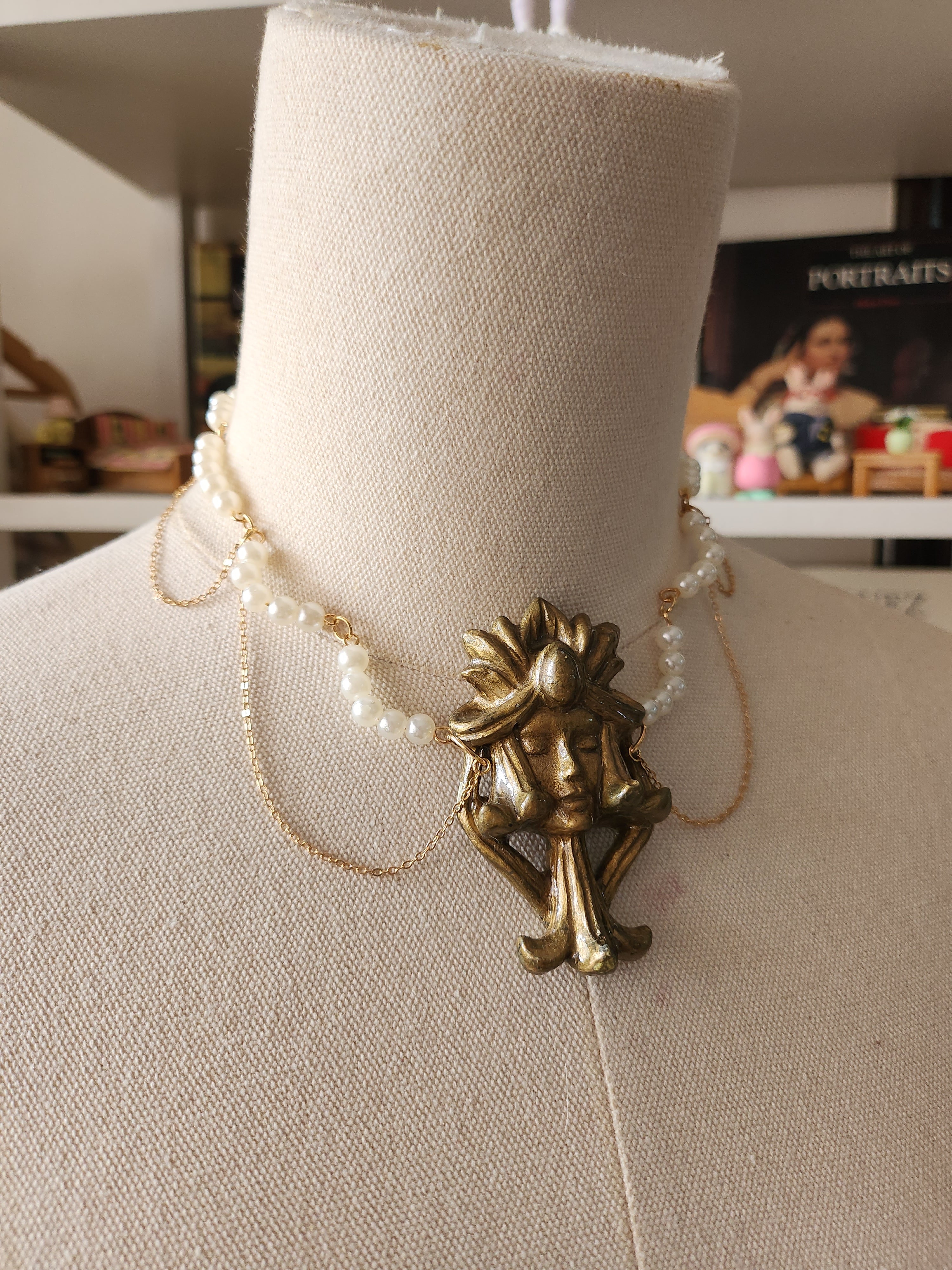 Nula Layered Pearl & Chain Necklace