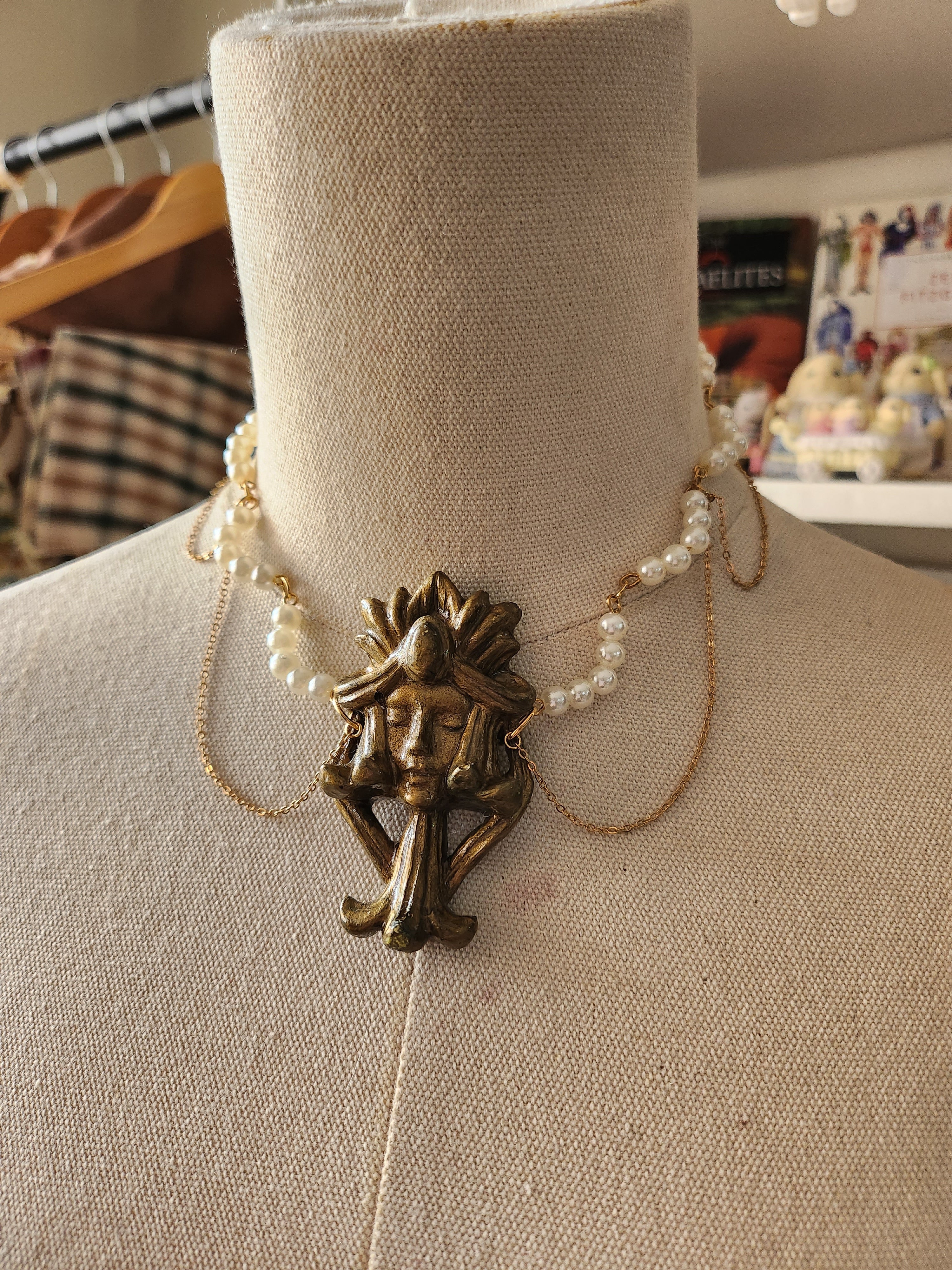 Nula Layered Pearl & Chain Necklace