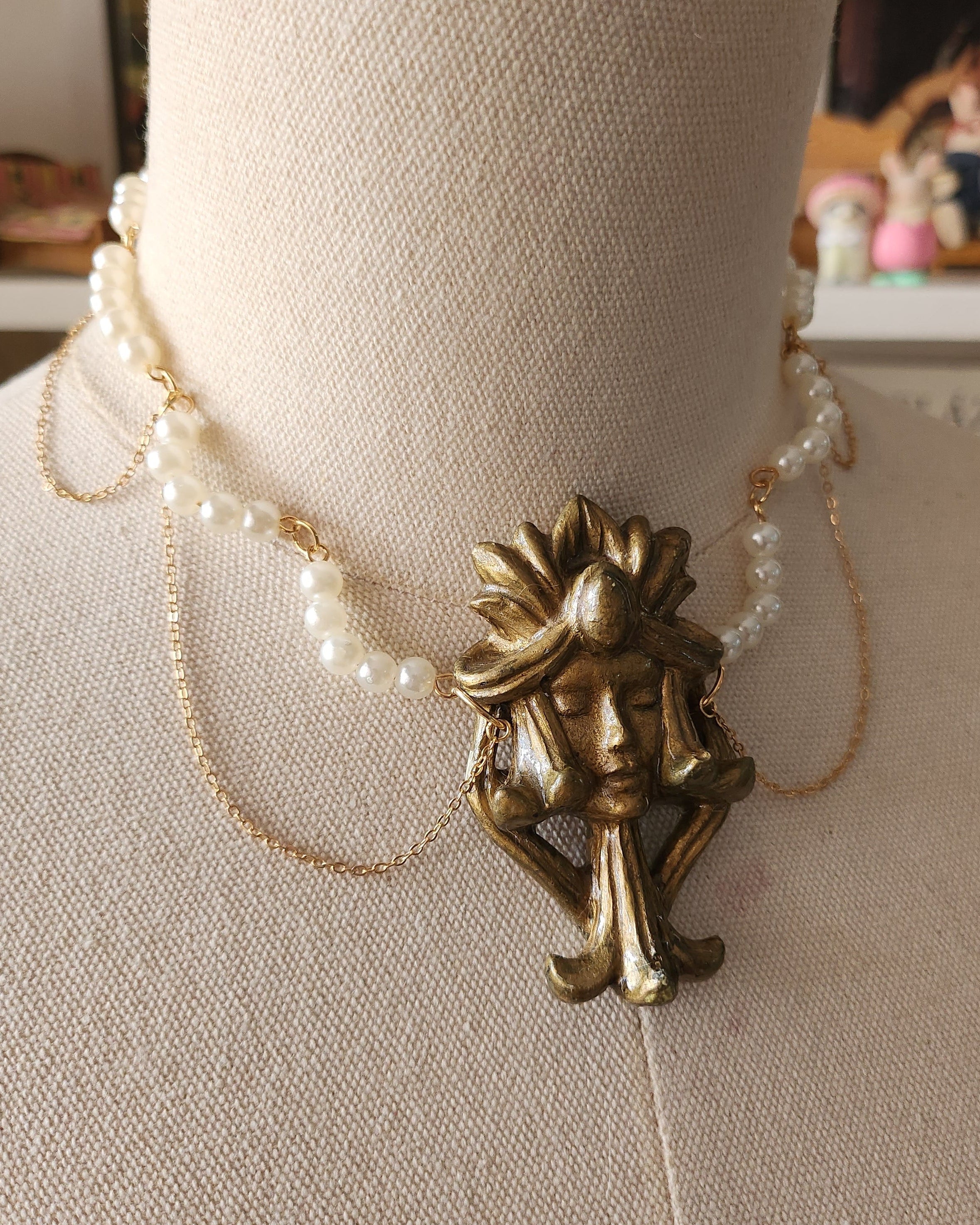 Nula Layered Pearl & Chain Necklace