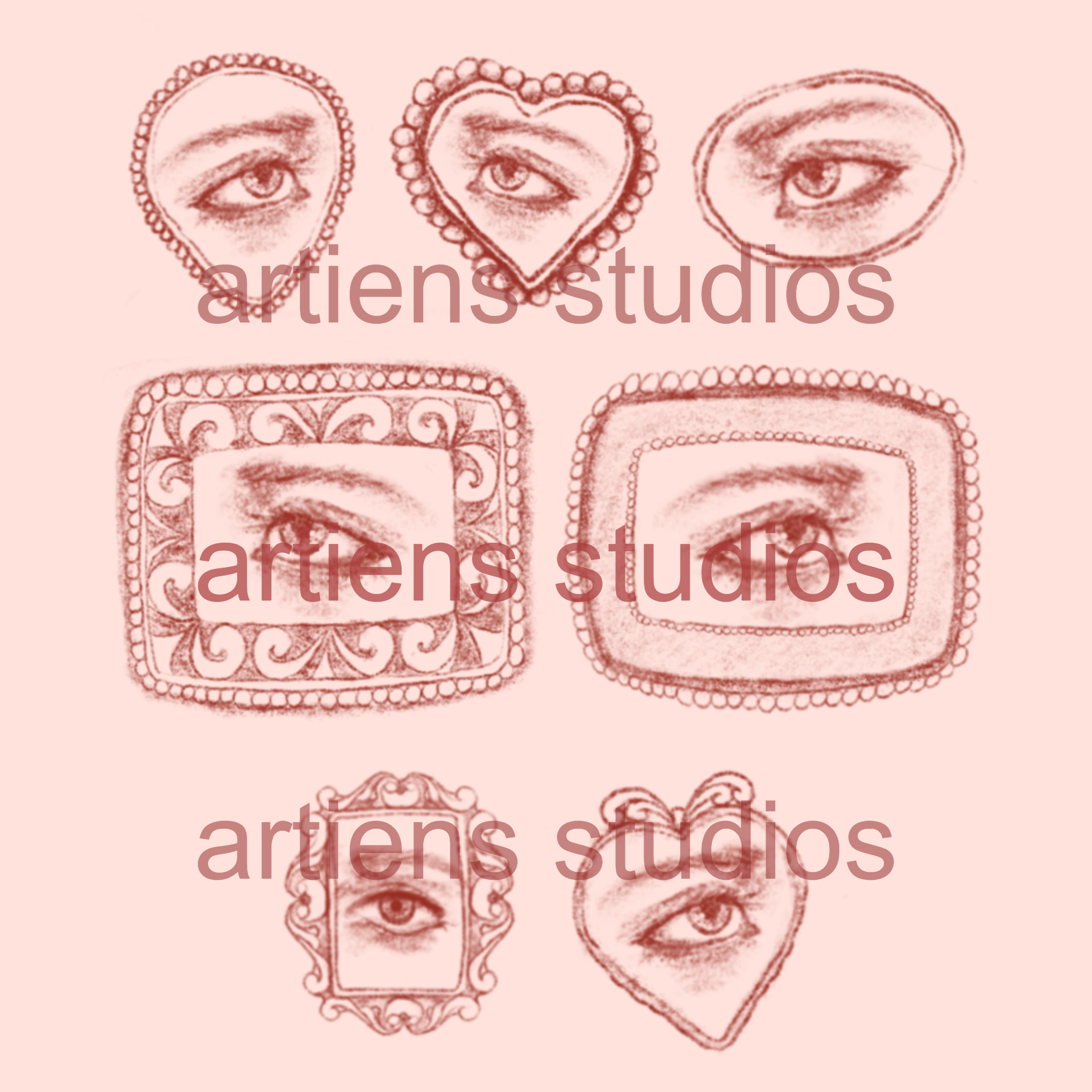 Lover's Eyes Temporary Tattoos