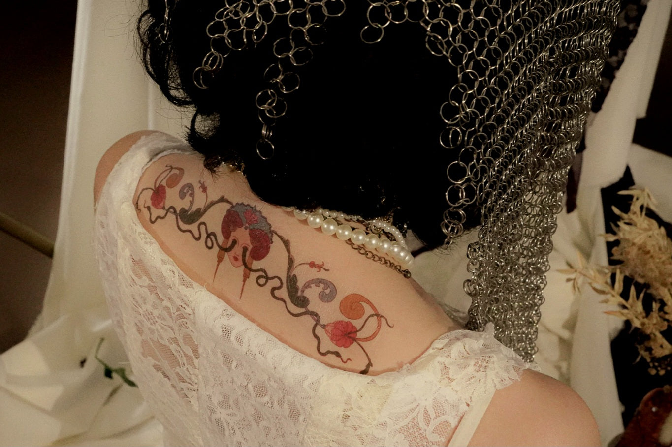 In Vitam Aeternam Skouria Temporary Tattoo