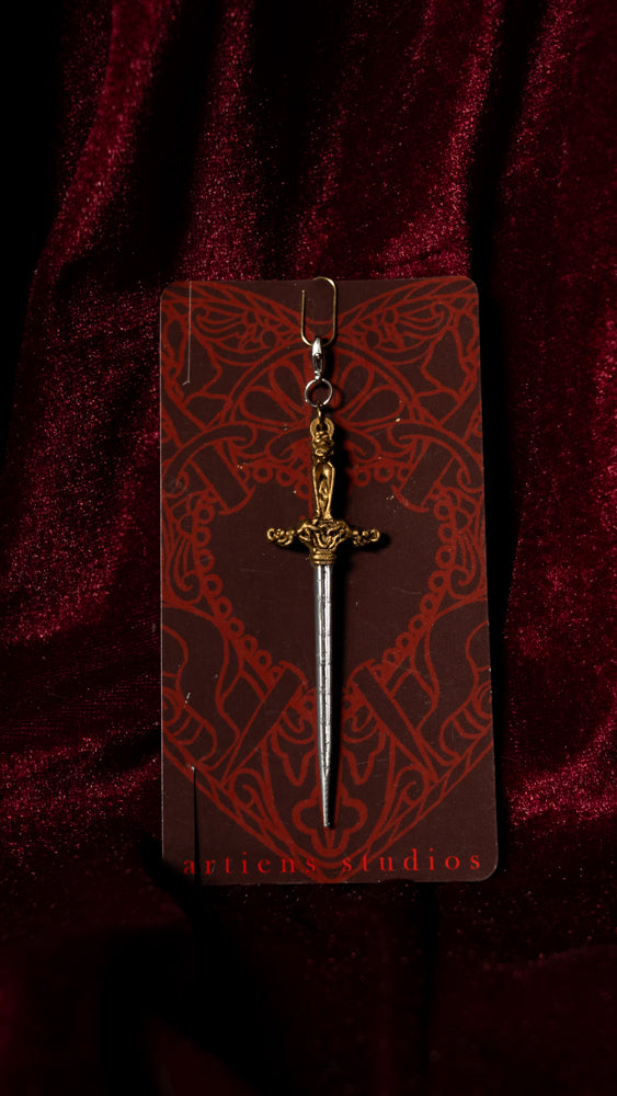 As Lovers May Sword Journal Charm