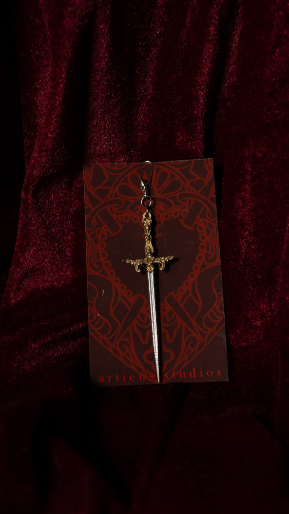 As Lovers May Sword Journal Charm