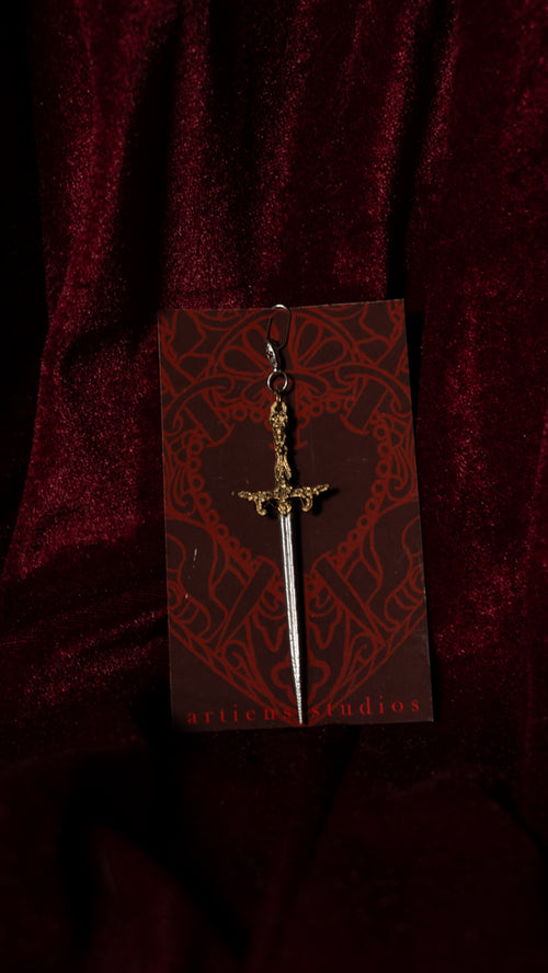 As Lovers May Sword Journal Charm