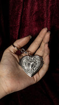 Unpainted Three of Swords Compact Mirror Keychain