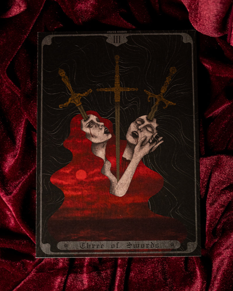 As Lovers May / Three of Swords Art Print
