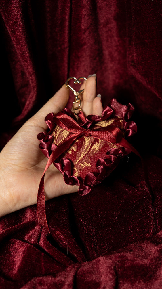 As Lovers May Plush Heart Keychain