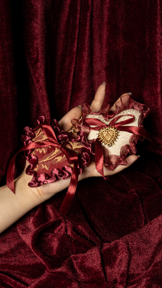 As Lovers May Plush Heart Keychain
