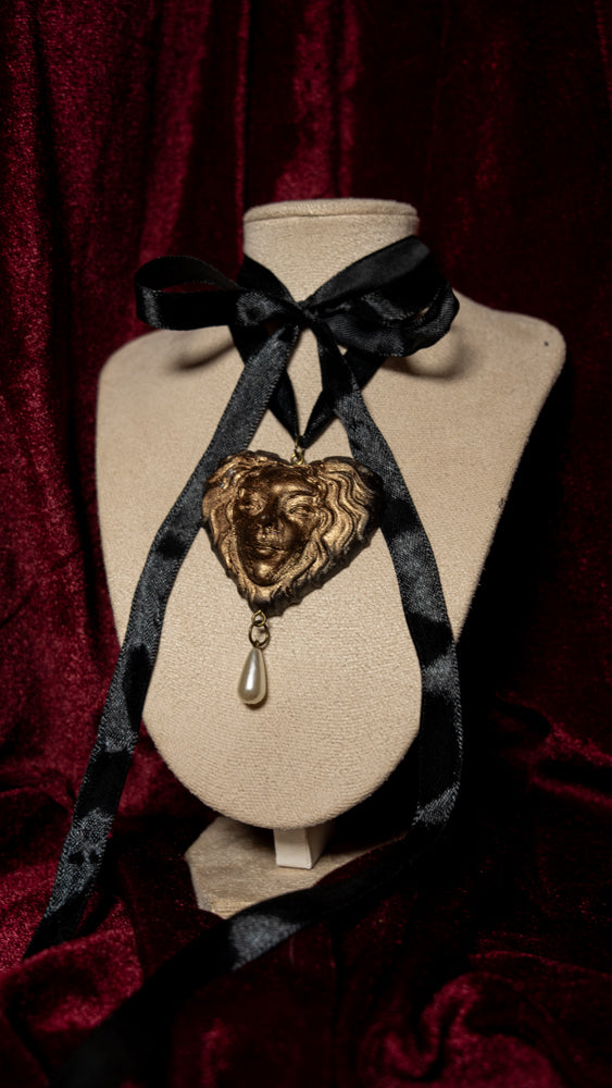 Carmilla Black Satin Wrap-around Ribbon Choker