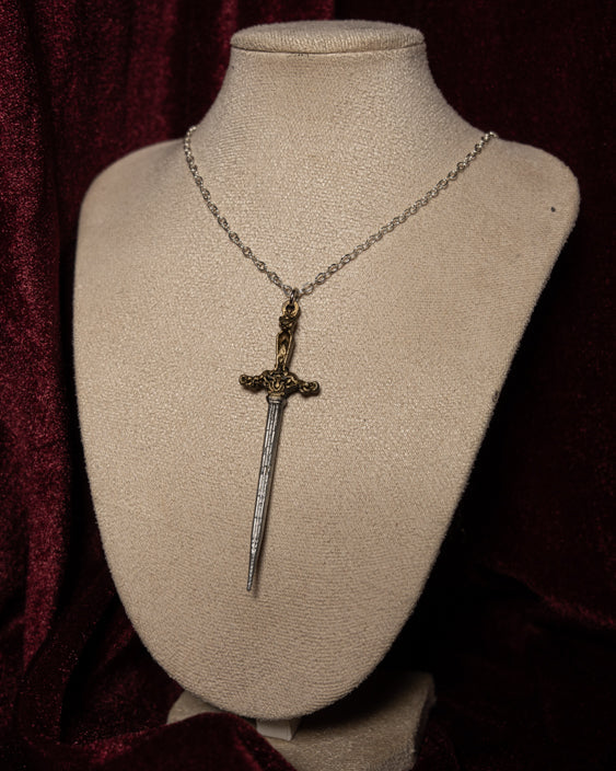 As Lovers May Swords Chain Necklace