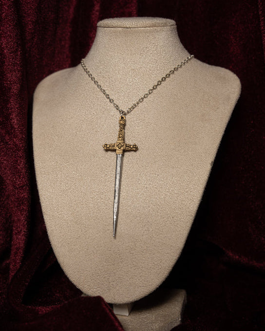 As Lovers May Swords Chain Necklace