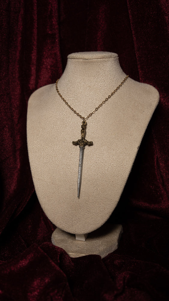 As Lovers May Swords Chain Necklace