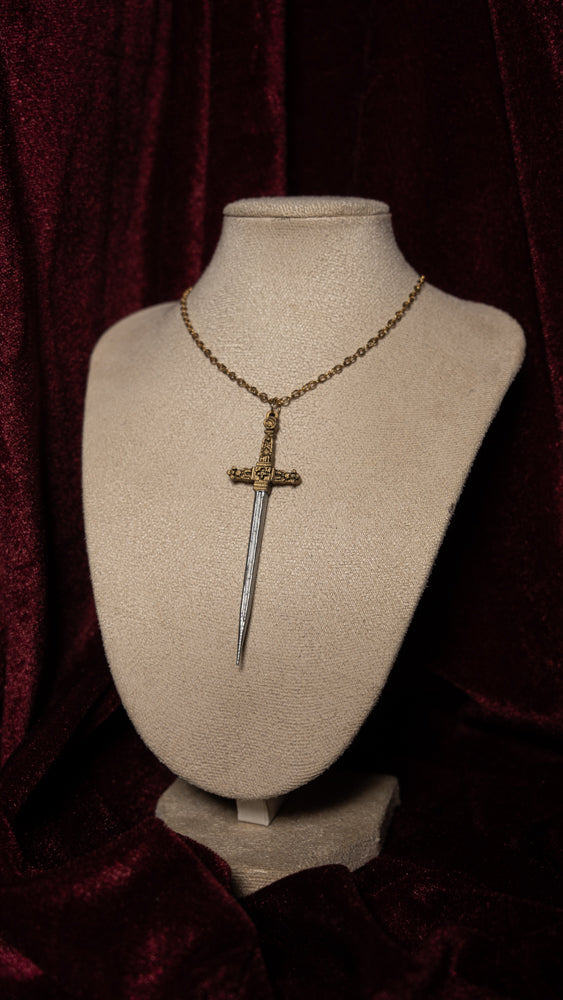 As Lovers May Swords Chain Necklace