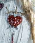 Three of Swords Bleeding Heart Brooch