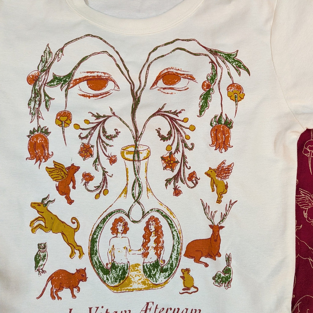 In Vitam Aeternam Full Color Crop Top