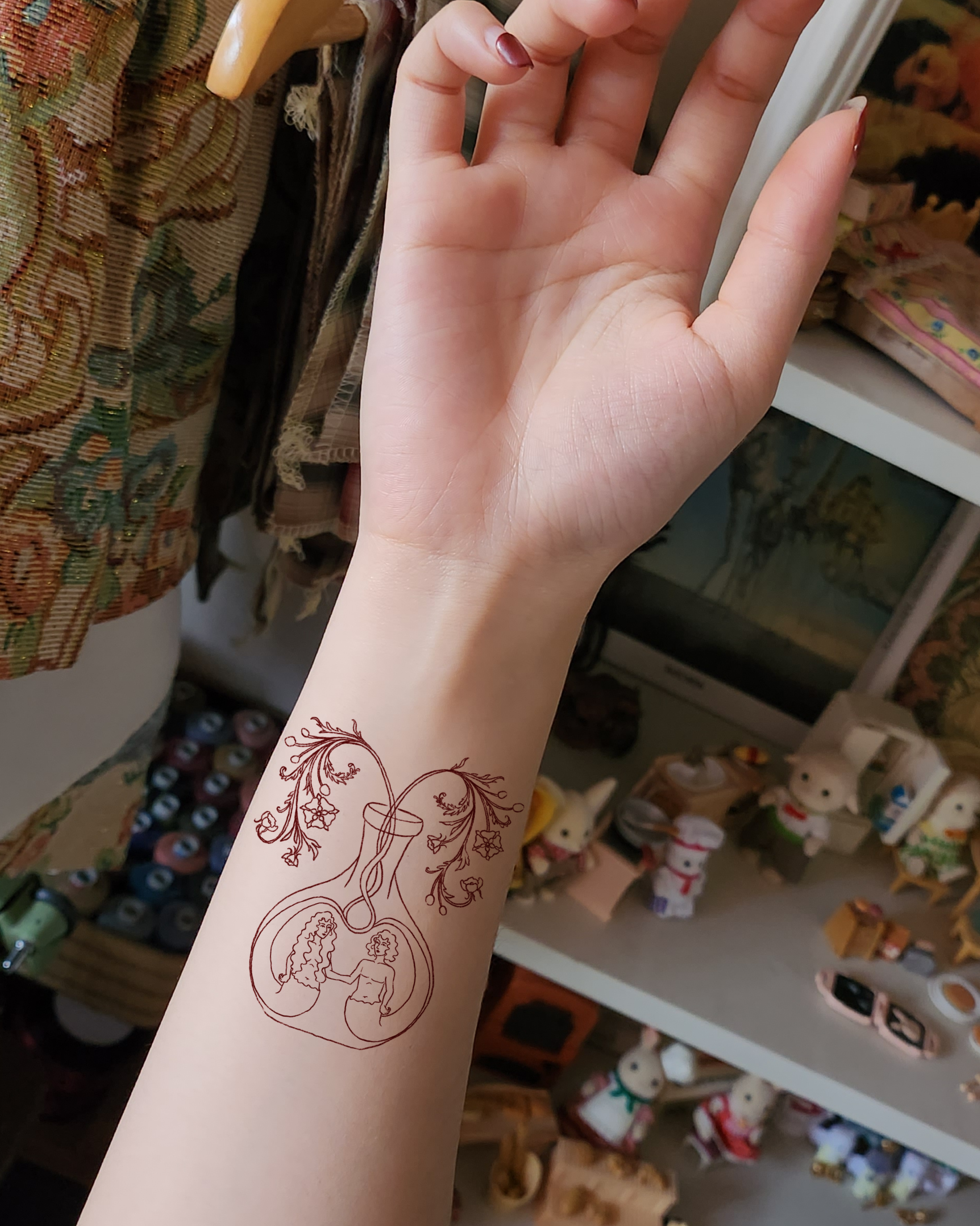The Lovers Temporary Tattoo