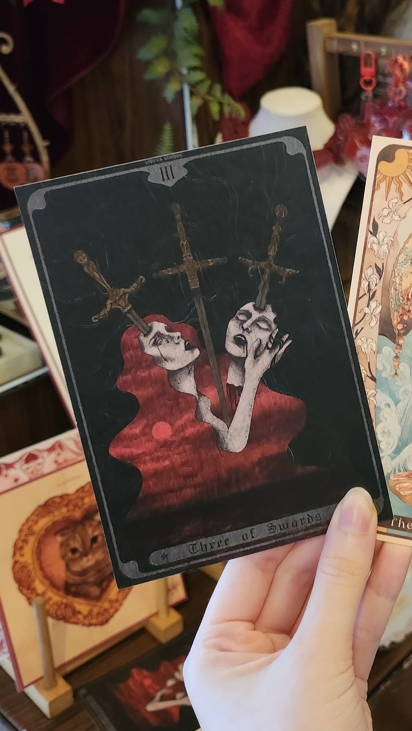 Three of Swords Tarot Card Print
