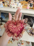 As Lovers May Plush Heart Keychain