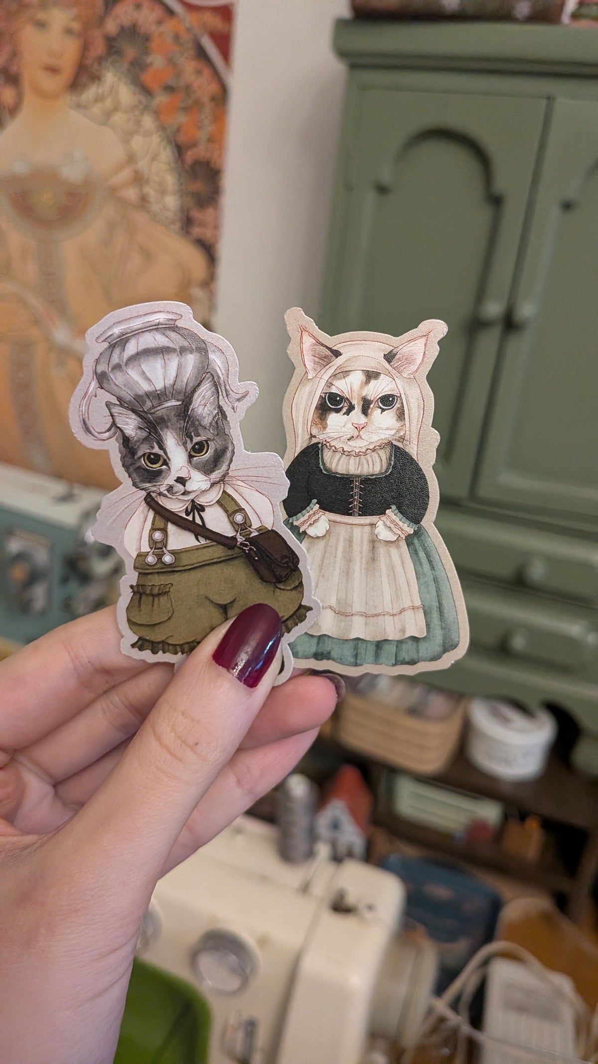 Over The Garden Wall Cats Lorna Sticker