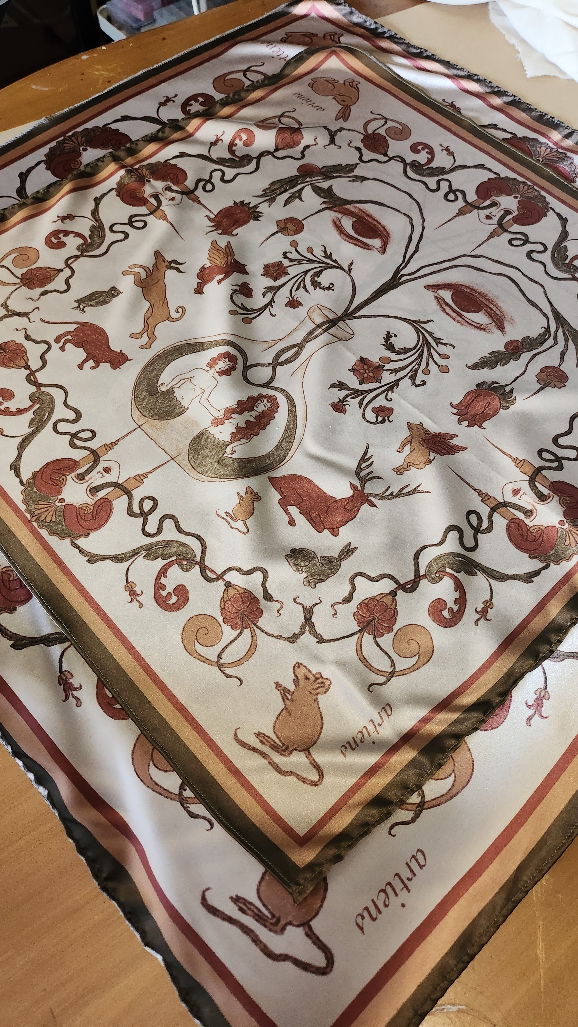 In Vitam Aeternam Silk Scarf