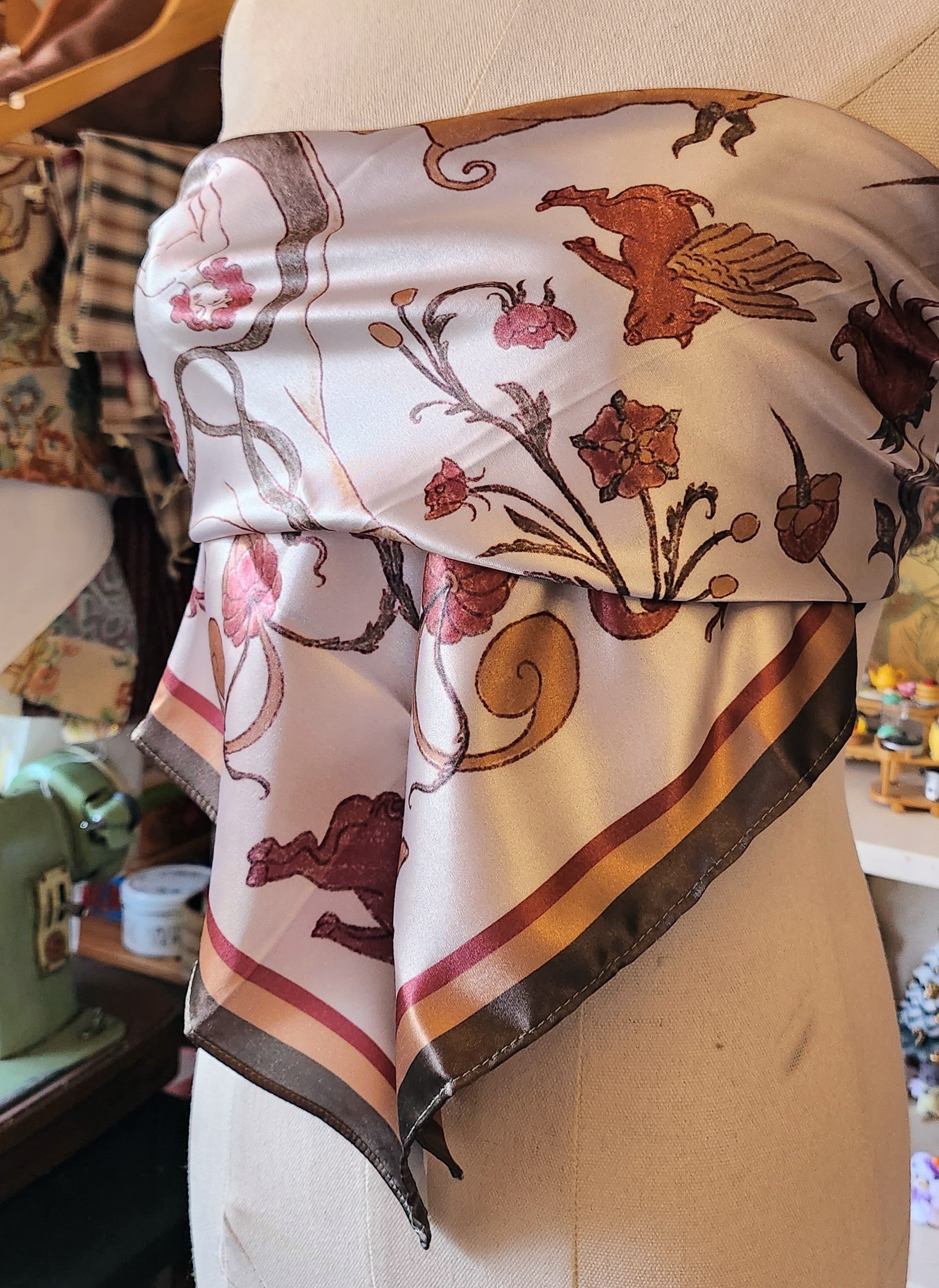 In Vitam Aeternam Silk Scarf