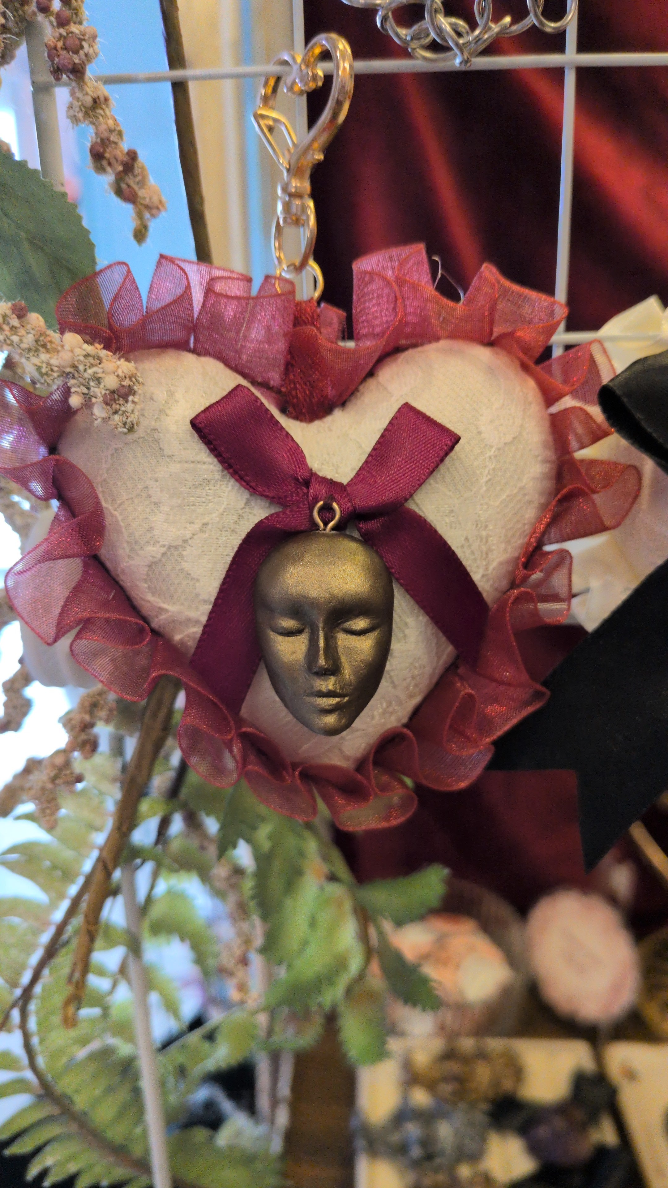 As Lovers May Heart Plush w/ Sculpted Charm Keychain