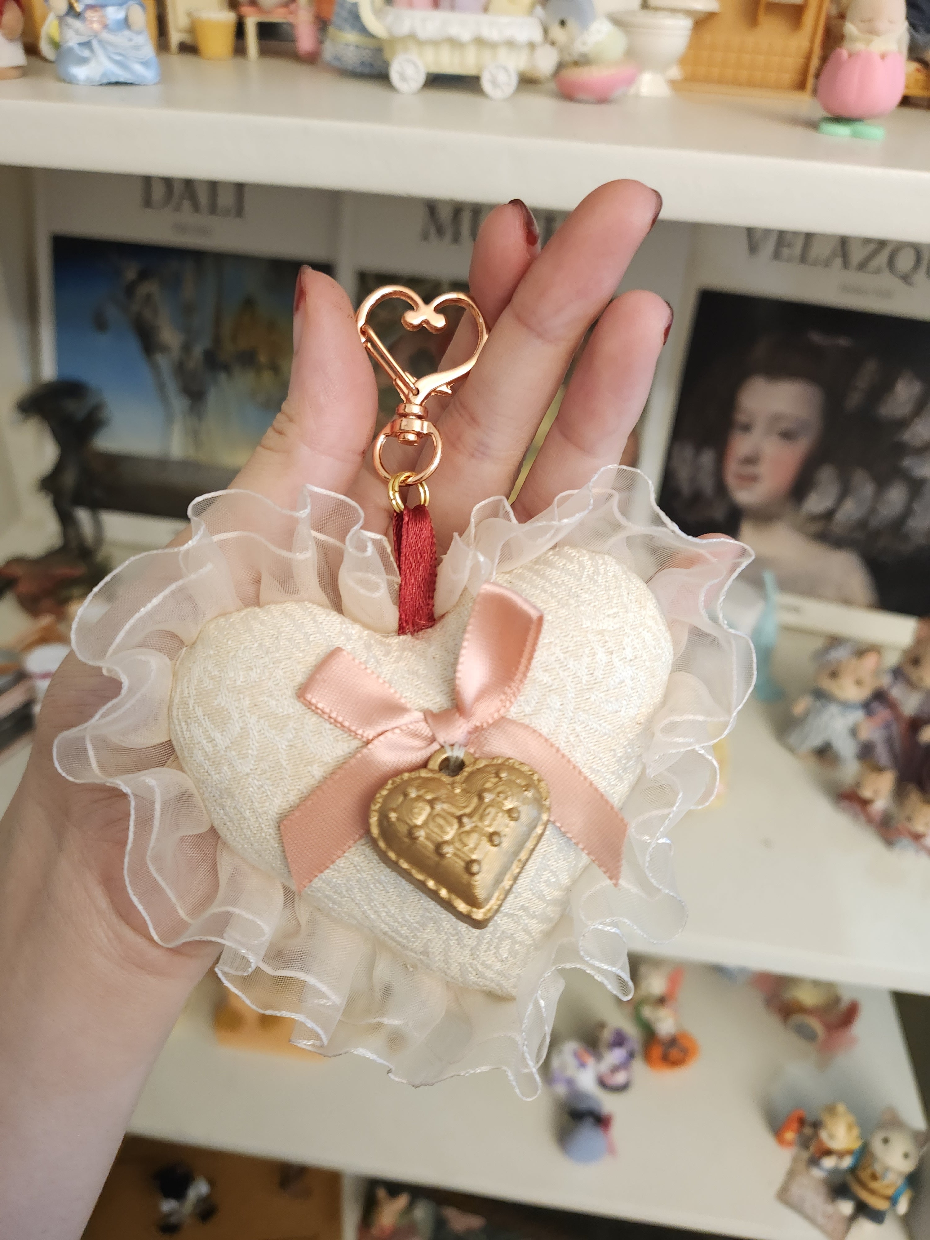 As Lovers May Heart Plush w/ Sculpted Charm Keychain