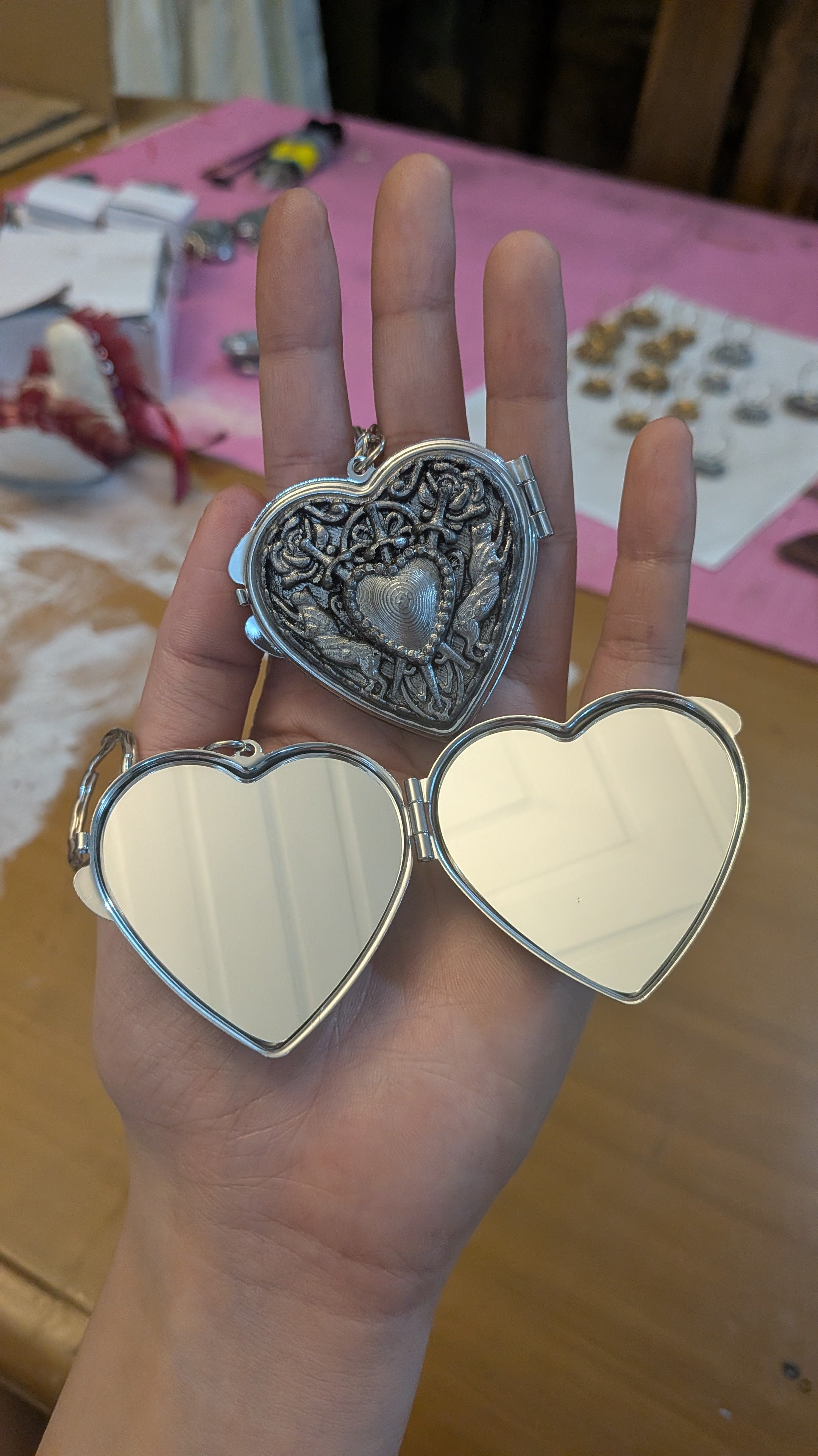 Three of Swords Compact Mirror